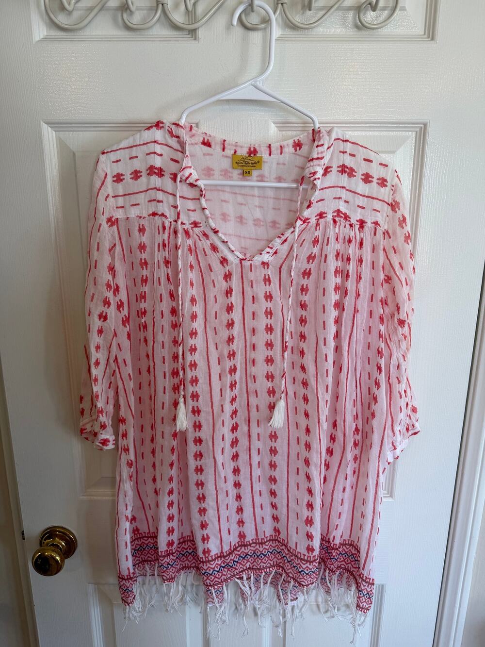 Roberta Roller Rabbit Tunic size XS Pink Cream